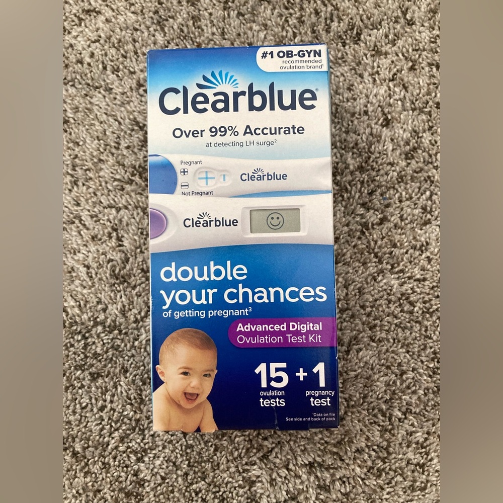 Digital 15 Ovulation and Pregnancy Test Kit Clear Blue Brand New Sealed